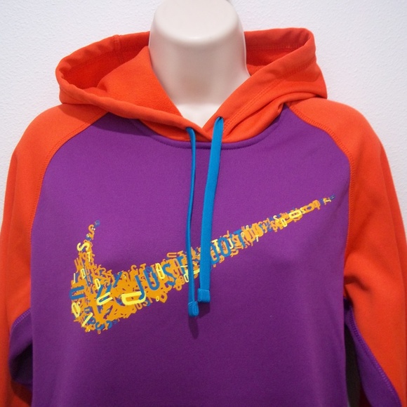 purple and orange nike jacket